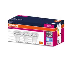 Osram 3PAK LED žárovka LED GU10 6,9W = 80W 575lm 4000K Neutrální bílá 36° VALUE OSRVALU7517