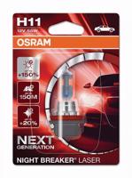 OSRAM H11 12V 55W PGJ19-2 NIGHT BREAKER LASER plus 150procent více světla 1ks 64211NL-01B 4062172114479