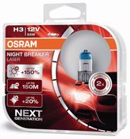 OSRAM H3 12V 55W PK22s NIGHT BREAKERLASER plus 150procent více světla 2ks 64151NL-HCB 4062172114912