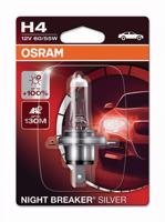 OSRAM H4 12V 60/55W P43t NIGHT BREAKER SILVER plus 100procent 1ks 64193NBS-01B 4052899992450