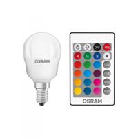 Osram Klasická matná žárovka LED STAR+ RGBW P E14 4.5W s ovladačem 4058075430839