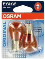 OSRAM PY21W 7507-02B, 21W, 12V, BAU15s blistr duo box 4050300925462