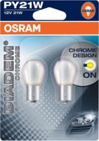 OSRAM PY21W 7507DC-02B DIADEM Chrome, 21W, 12V, BAU15s duo box 4052899418011