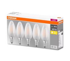 Osram SADA 5x LED Žárovka VINTAGE E14/4W/230V 2700K - Osram