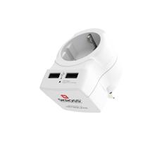 PA28USB - Cestovní adaptér pro UK 230V + 2x USB port