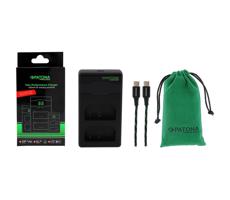 PATONA PATONA - Rychlonabíječka Dual Pana DMW-BLF19 + kabel USB-C 0,6m