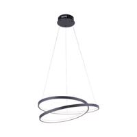 PAUL NEUHAUS LED závěsné svítidlo, kruhové, černá, elegantní design SimplyDim 3000K PN 2472-18