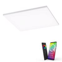 PAUL NEUHAUS Q-FRAMELESS hranaté LED panel Smart Home vč. ovladač-dálkový ovladač ZigBee RGB plus 3000-5000K PN 8288-16