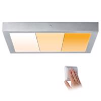 PAULMANN Carpo LED Panel 400mm hranaté 21W matný chrom s funkcí stmívání 3000-2300K 798.03 P 79803 79803