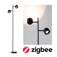 PAULMANN LED stojací svítidlo Smart Home Zigbee Puric Pane 2700K 2x3W černá 79780