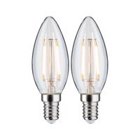 PAULMANN LED svíčka Filament E14 230V 2x250lm 2x2,7W 2700K čirá 28855 Čirá