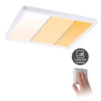 PAULMANN LED vestavné svítidlo Areo VariFit IP44 hranaté 230x230mm 16W 2.000K bílá mat WarmDim 3-krokové-stmívatelné 929.94 92994