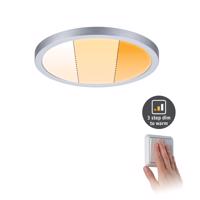 PAULMANN LED vestavné svítidlo Areo VariFit IP44 kruhové 175mm 13W matný chrom WarmDim 3-krokové-stmívatelné 929.91 92991