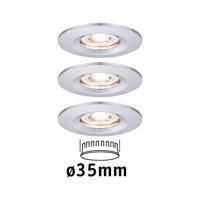 PAULMANN LED vestavné svítidlo Nova mini nevýklopné IP44 3x4W 2700K chrom 230V 943.03 94303