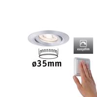 PAULMANN LED vestavné svítidlo Nova mini Plus EasyDim výklopné 1x4,2W 2700K hliník 230V 929.74 92974