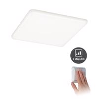 PAULMANN LED vestavné svítidlo Veluna VariFit IP44 3-krokové-stmívatelné hranaté 185x185mm 17,5W 4.000K satén 930.65 93065