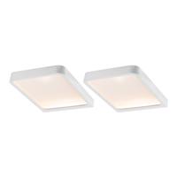 Paulmann nábytkové přisazené svítidlo LED Vane hranaté 2ks-Set vč. LED-Modul 2x6,7W 935.83 P 93583 93583