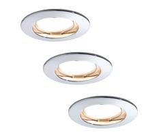 Paulmann Paulmann 92829 - SADA 3x LED/6,8W IP44 Koupelnové stmívatelné svítidlo COIN 230V