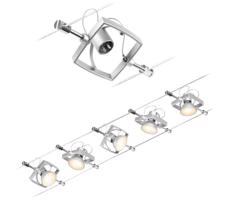 Paulmann Paulmann 94430 - SADA 5xGU5,3/10W Bodové svítidlo MAC 230V matný chrom