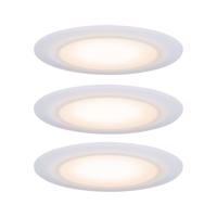 PAULMANN Premium vestavná svítidla sada LED Suon WarmDim 2000-2700K 3x6,5W 230 V saténové 999.42 P 99942 99942