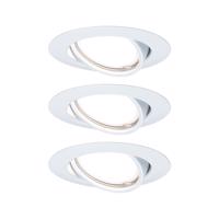 PAULMANN Vestavné svítidlo LED Base kruhové 3x5W GU10 bílá mat nastavitelné 934.22 P 93422 93422