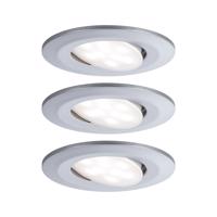 PAULMANN Vestavné svítidlo LED Calla kruhové 3x6,5W matný chrom výklopné 999.33 P 99933 99933