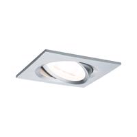 PAULMANN Vestavné svítidlo LED Nova hranaté 1x6,5W GU10 hliník broušený výklopné 3-krokové-stmívatelné 934.73 P 93473 93473