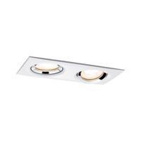 Paulmann vestavné svítidlo LED Nova IP65 rechthranaté 2x7W GU10 bílá/chrom 1ks sada nastavitelné 929.02 P 92902 92902