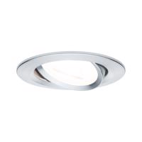 PAULMANN Vestavné svítidlo LED Nova kruhové 1x6,5W GU10 hliník broušený výklopné 3-krokové-stmívatelné 934.68 P 93468 93468