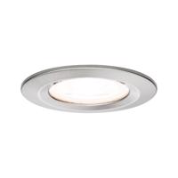 PAULMANN Vestavné svítidlo LED Nova kruhové 1x6,5W GU10 kov kartáčovaný nevýklopné 3-krokové-stmívatelné 934.75 P 93475 93475