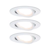 PAULMANN Vestavné svítidlo LED Nova kruhové 3x6,5W bílá mat nastavitelné 3-krokové-stmívatelné 934.85 P 93485 93485