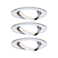 PAULMANN Vestavné svítidlo LED Nova kruhové 3x6,5W chrom výklopné 3-krokové-stmívatelné 934.88 P 93488 93488