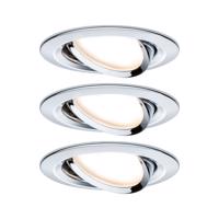 PAULMANN Vestavné svítidlo LED Nova kruhové 3x6,5W chrom výklopné 934.52 P 93452 93452