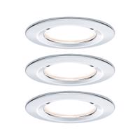 PAULMANN Vestavné svítidlo LED Nova kruhové 3x6,5W GU10 chrom nevýklopné 3-krokové-stmívatelné 934.81 P 93481 93481