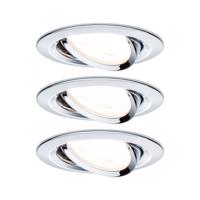 PAULMANN Vestavné svítidlo LED Nova kruhové 3x6,5W GU10 chrom výklopné 934.34 P 93434 93434