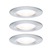 PAULMANN Vestavné svítidlo LED Nova kruhové 3x6,5W GU10 hliník broušený nevýklopné 934.44 P 93444 93444