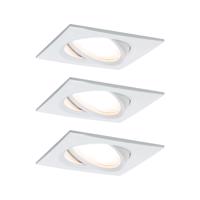 PAULMANN Vestavné svítidlo LED Nova Plus hranaté 3x6,8W bílá mat výklopné stmívatelné 936.78 P 93678 93678