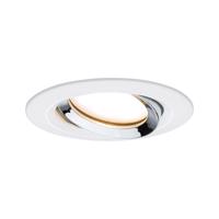 PAULMANN Vestavné svítidlo LED Nova Plus kruhové 1x6,8W bílá mat chrom výklopné stmívatelné 936.85 P 93685 93685