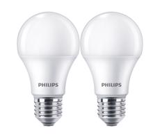 Philips 8719514471016 LED žárovka CorePro E27 10W/75W 1055lm 4000K A60 bílá 2-set