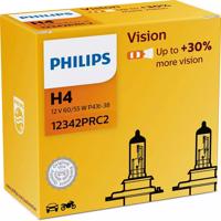 Philips H4 12V 60/55W P43t Vision plus 30procent 2ks 12342PRC2