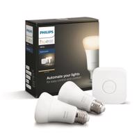 Philips Hue BT LED žárovka E27 9W teplá bílá 2ks + bridge chytrá LED žárovka 806 lm 2700 K stmívatelná