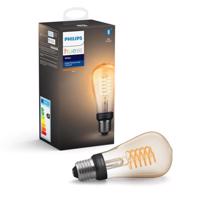 Philips Hue Filament BT LED žárovka E27 ST64 9W teplá bílá chytrá LED žárovka 600 lm 2200 K stmívatelná Čirá