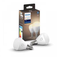 Philips Hue LED White žárovka BT E14 5,7W 470lm 2700K P45 set 2ks Teplá bílá