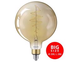 Philips LED Stmívatelná žárovka VINTAGE Philips G200 E27/6,5W/230V 2000K