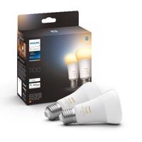 Philips LED žárovka E27 Hue 2ks 8W 75W White Ambiance 2200-6500K stmívatelná