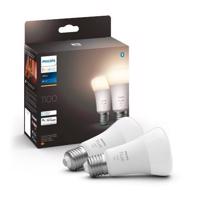 Philips LED žárovka E27 Hue 2ks 9,5W 75W teplá bílá 2700K stmívatelná