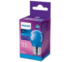 Philips LED Žárovka  Philips P45 E27/3,1W/230V modrá