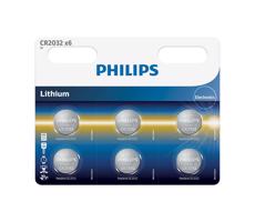 Philips Philips CR2032P6/01B-6 ks Lithiová baterie knoflíková CR2032 MINICELLS 3V 240mAh