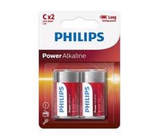 Philips Philips LR14P2B/10 - 2 ks Alkalická baterie C POWER ALKALINE 1,5V 7200mAh