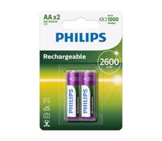 Philips Philips R6B2A260/10 - 2 ks Nabíjecí baterie AA MULTILIFE NiMH/1,2V/2600 mAh